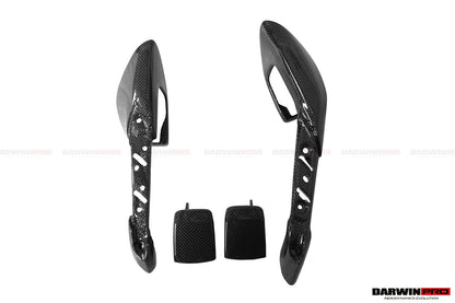 DarwinPRO Carbon Fiber Door Handle Interior | 2015-2020 Ferrari 488 GTB & Spider