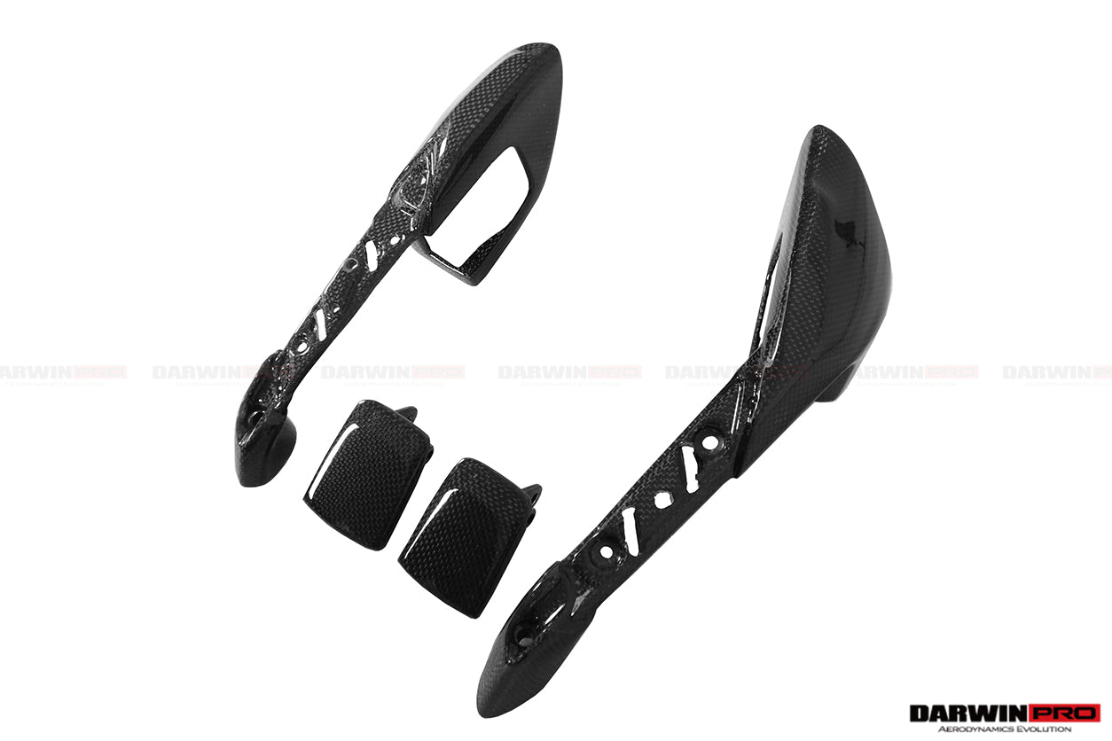 DarwinPRO Carbon Fiber Door Handle Interior | 2015-2020 Ferrari 488 GTB & Spider
