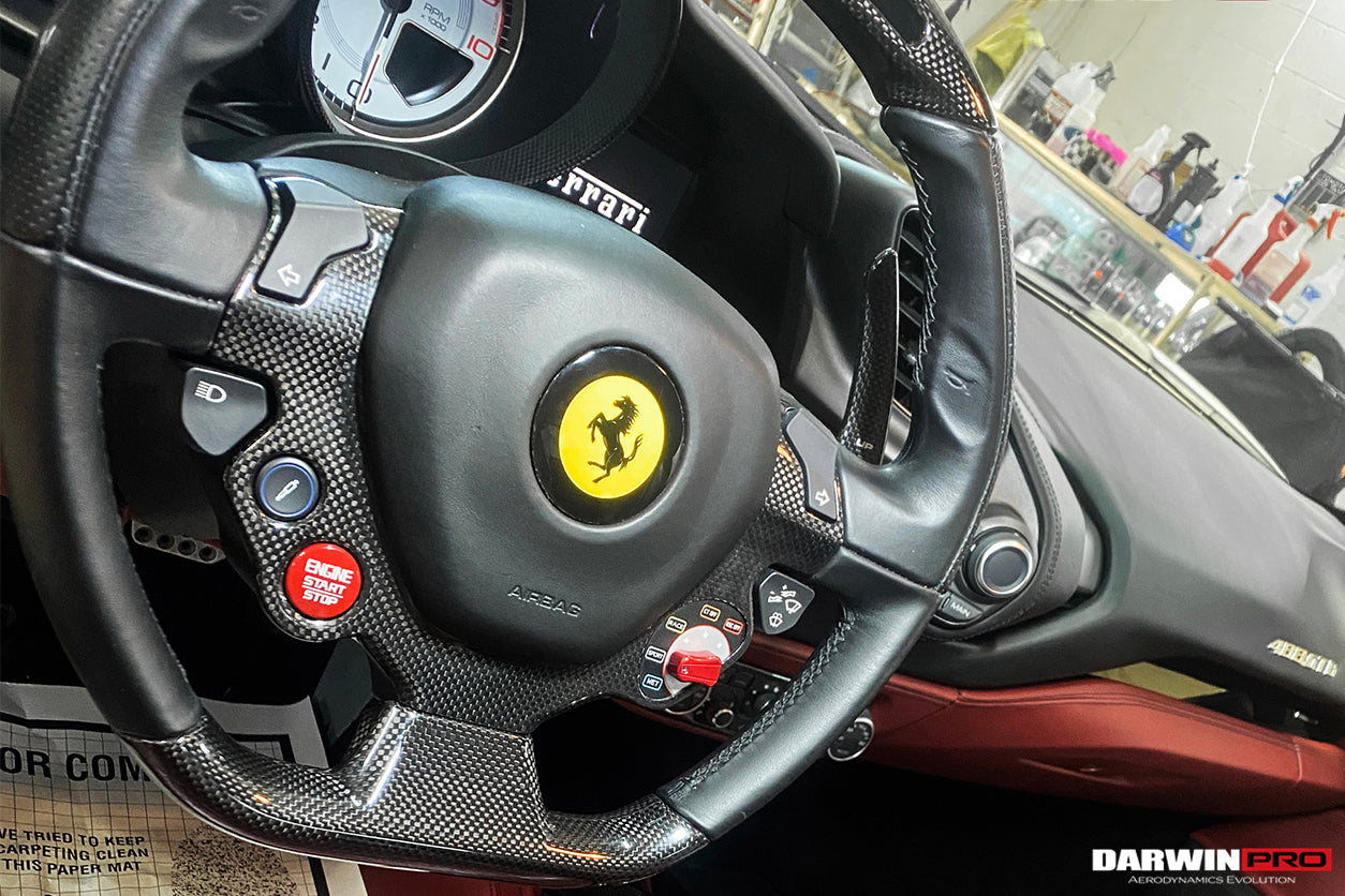 DarwinPRO 2015-2020 Ferrari 488 GTB & Spider Dry Carbon Fiber Paddles Shift