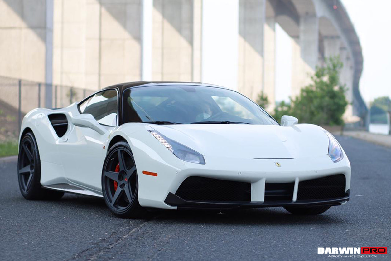 DarwinPRO 2015-2020 Ferrari 488 GTB & Spider Dry Carbon Fiber Side Air Intake Fins
