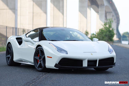 DarwinPRO 2015-2020 Ferrari 488 GTB & Spider Dry Carbon Fiber Side Air Intake Fins