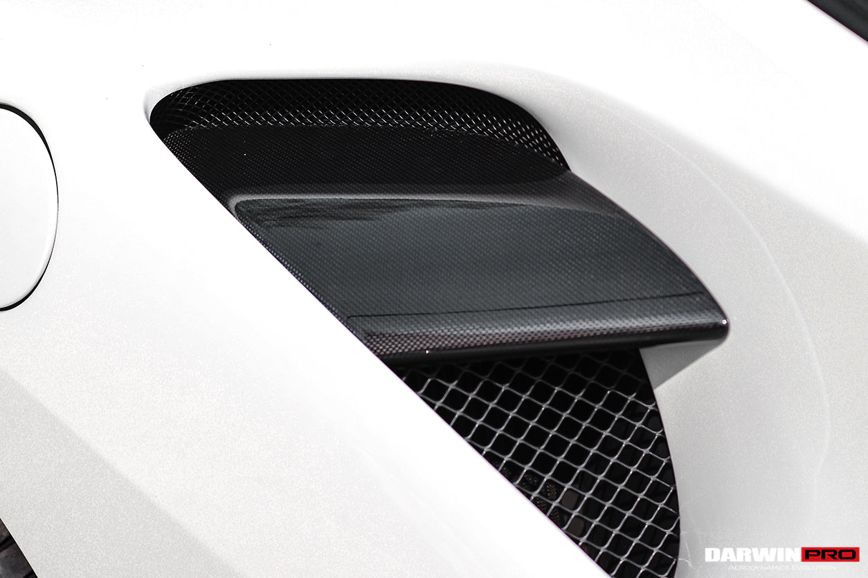 DarwinPRO 2015-2020 Ferrari 488 GTB & Spider Dry Carbon Fiber Side Air Intake Fins