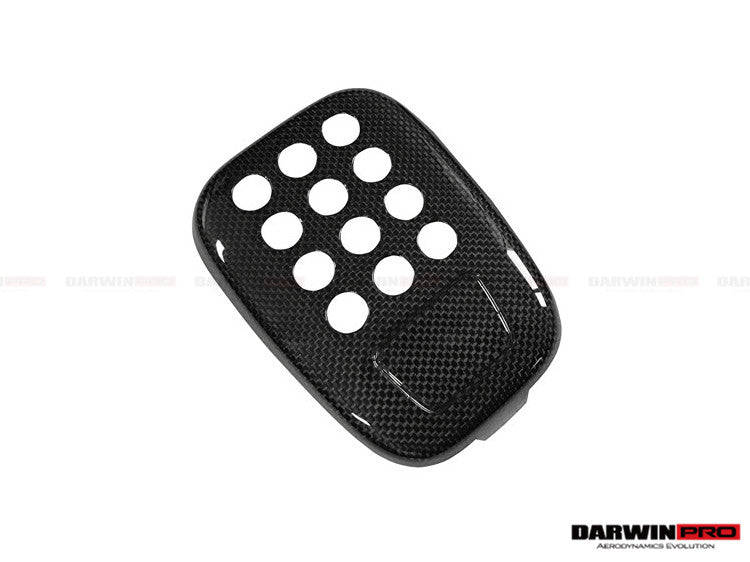 DarwinPRO 2015-2020 Ferrari 488 GTB & Spider Dry Carbon Fiber Rear Black Light Cover