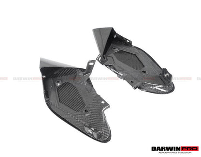 DarwinPRO 2015-2020 Ferrari 488 GTB & Spider Dry Carbon Fiber Side Air Intake Fins