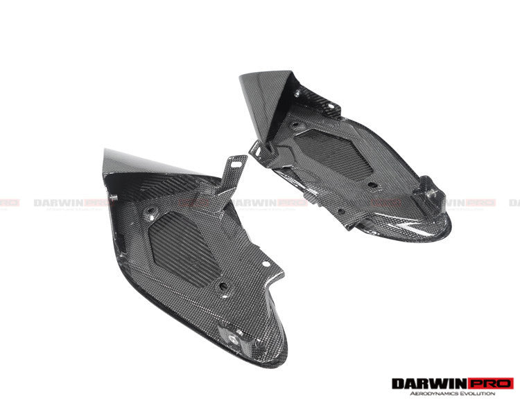DarwinPRO 2015-2020 Ferrari 488 GTB & Spider Dry Carbon Fiber Side Air Intake Fins