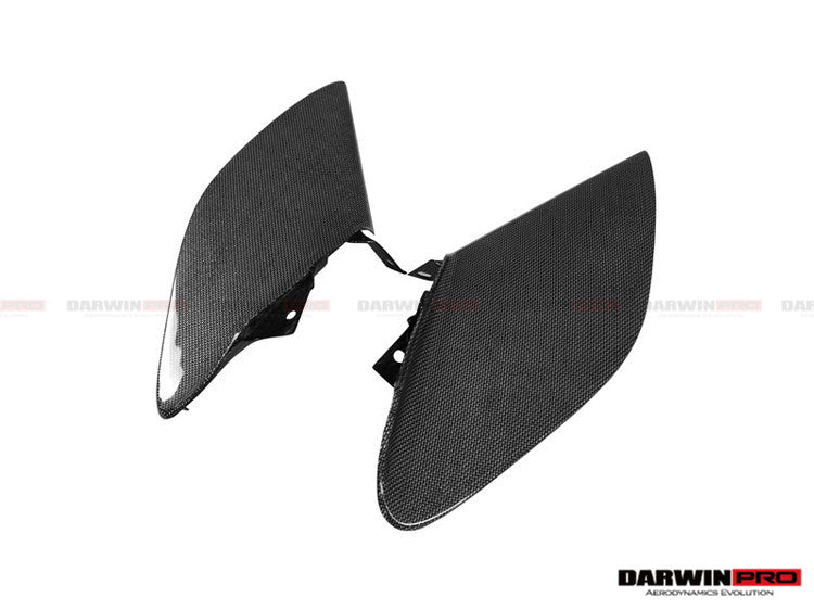 DarwinPRO 2015-2020 Ferrari 488 GTB & Spider Dry Carbon Fiber Side Air Intake Fins