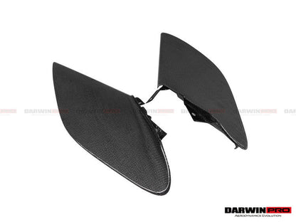 DarwinPRO 2015-2020 Ferrari 488 GTB & Spider Dry Carbon Fiber Side Air Intake Fins