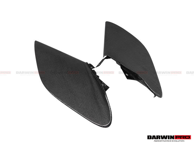 DarwinPRO 2015-2020 Ferrari 488 GTB & Spider Dry Carbon Fiber Side Air Intake Fins
