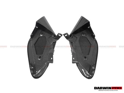 DarwinPRO 2015-2020 Ferrari 488 GTB & Spider Dry Carbon Fiber Side Air Intake Fins