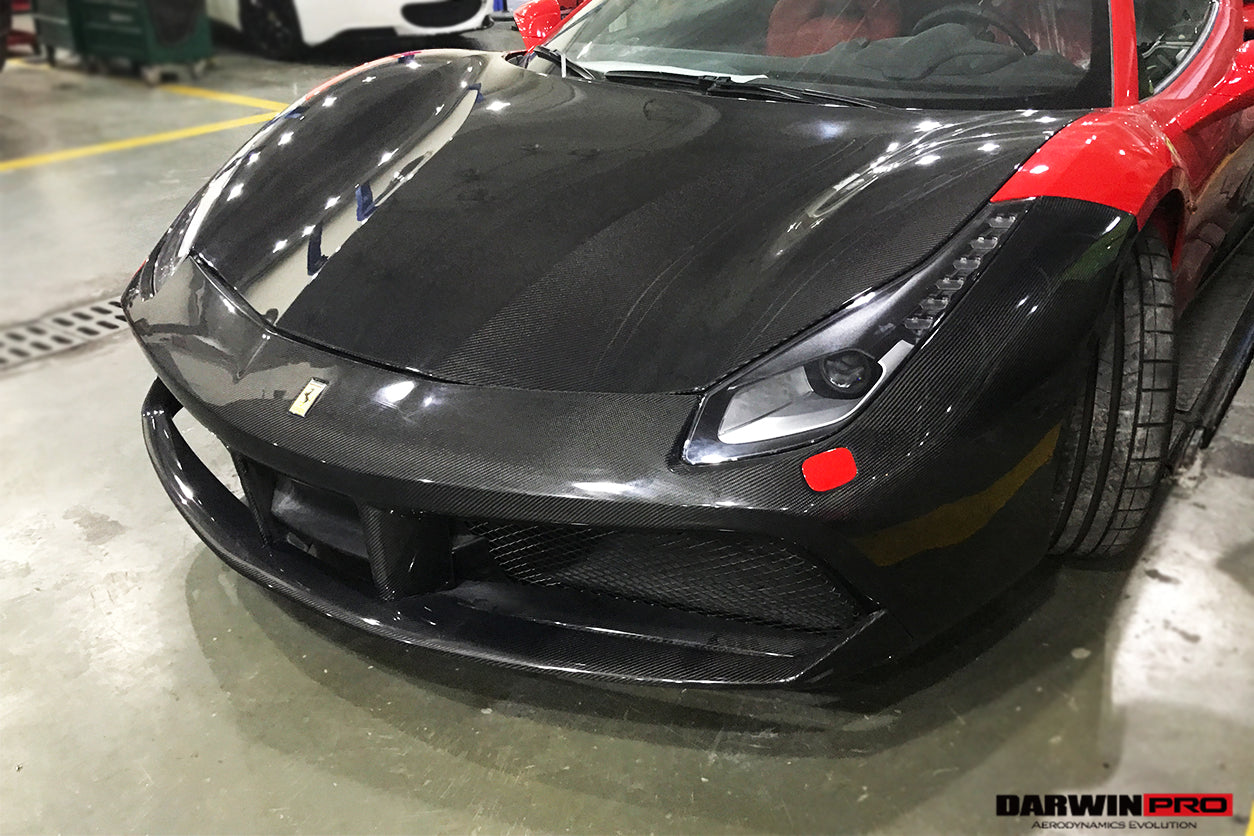 DarwinPRO 2015-2020 Ferrari 488 GTB & Spider Carbon Fiber Hood