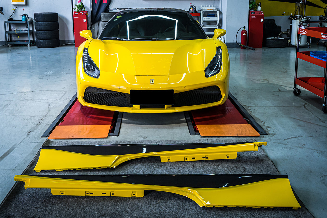 Faldones laterales DarwinPRO para Ferrari 488 GTB y Spider (2015-2020)
