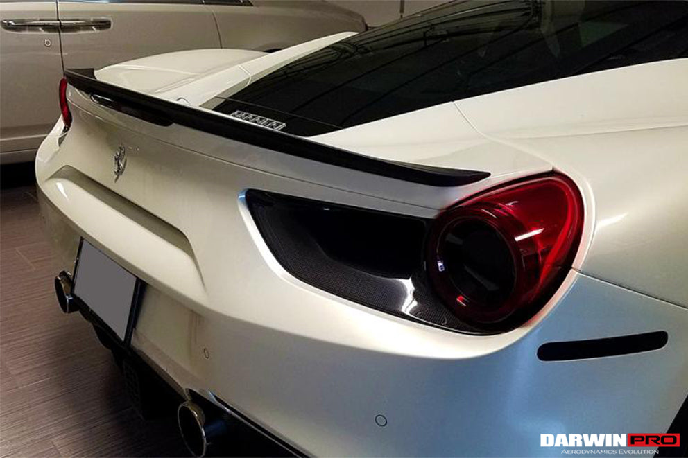 Alerón de maletero de fibra de carbono DarwinPRO 2015-2020 Ferrari 488 GTB BKSS