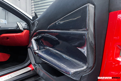 Panel de puerta interior de fibra de carbono DarwinPRO para Ferrari 488 GTB y Spider (2015-2020)