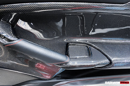 Panel de puerta interior de fibra de carbono DarwinPRO para Ferrari 488 GTB y Spider (2015-2020)