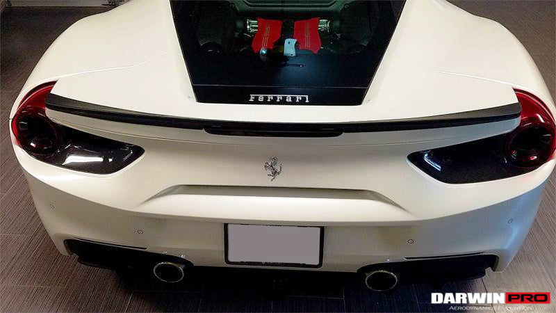 Alerón de maletero de fibra de carbono DarwinPRO 2015-2020 Ferrari 488 GTB BKSS