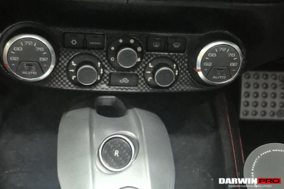 Cubierta de fibra de carbono seca para panel de control de aire acondicionado DarwinPRO | Ferrari 488 GTB y Spider (2015-2020)