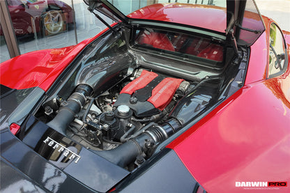 DarwinPRO Autoclave Carbon Fiber Engine Bay Panels With Heat Protection | 2015-2022 Ferrari 488 GTB/Pista/F8