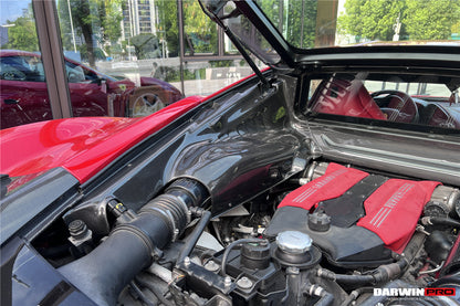 DarwinPRO Autoclave Carbon Fiber Engine Bay Panels With Heat Protection | 2015-2022 Ferrari 488 GTB/Pista/F8