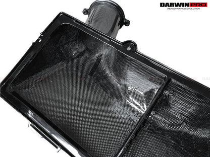 Caja de aire seca de fibra de carbono DarwinPRO para Ferrari F8, 488 GTB y Spyder (2015-2022)