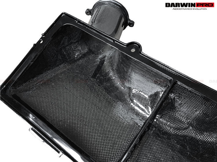 Caja de aire seca de fibra de carbono DarwinPRO para Ferrari F8, 488 GTB y Spyder (2015-2022)