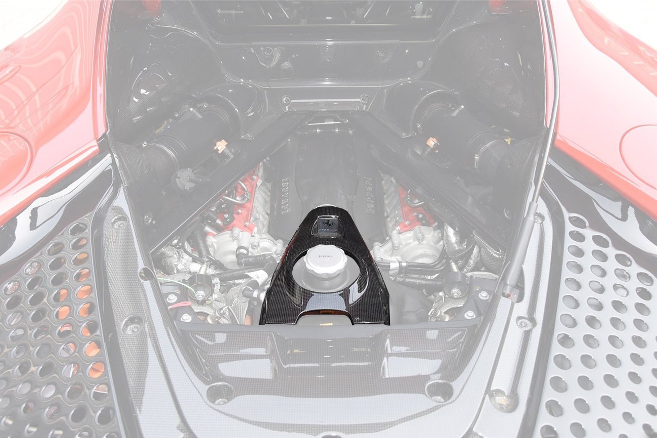 DarwinPRO 2020 - UP Ferrari SF90 Stradale OE Style Autoclave Carbon Fiber Coolant Tank Cover Replacement - 1