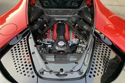 DarwinPRO 2020 - UP Ferrari SF90 Stradale OE Style Autoclave Carbon Fiber Coolant Tank Cover Replacement - 2