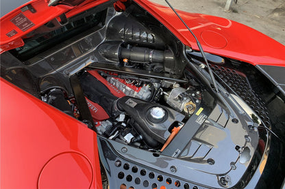 DarwinPRO 2020 - UP Ferrari SF90 Stradale OE Style Autoclave Carbon Fiber Coolant Tank Cover Replacement - 3