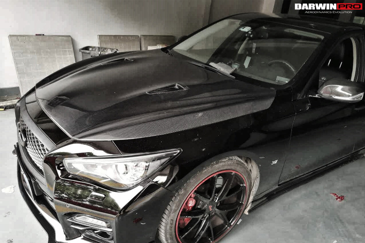 DarwinPRO EAU ROUGE Style Hood | 2014-2022 Infiniti Q50 Sedan