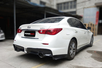 Parachoques trasero estilo EAU ROUGE para Infiniti Q50 Sedán DarwinPRO 2014-2017