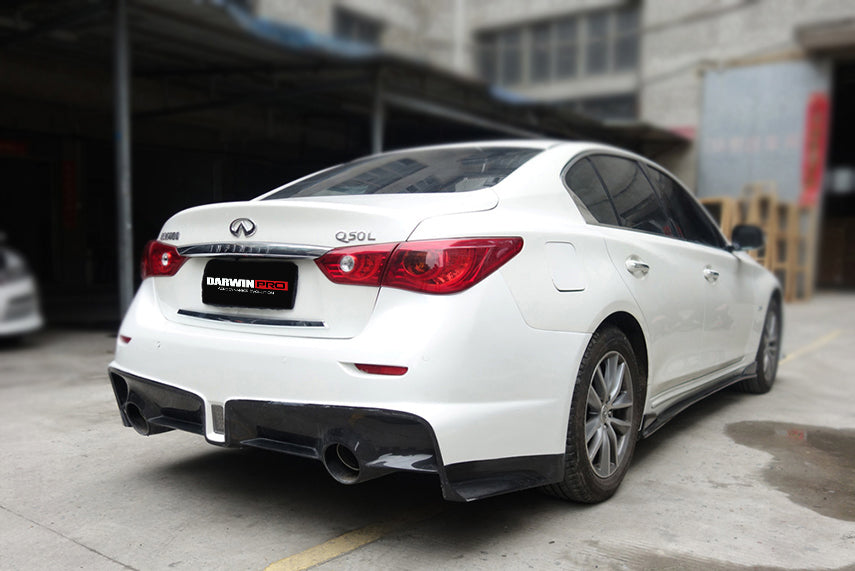 Parachoques trasero estilo EAU ROUGE para Infiniti Q50 Sedán DarwinPRO 2014-2017
