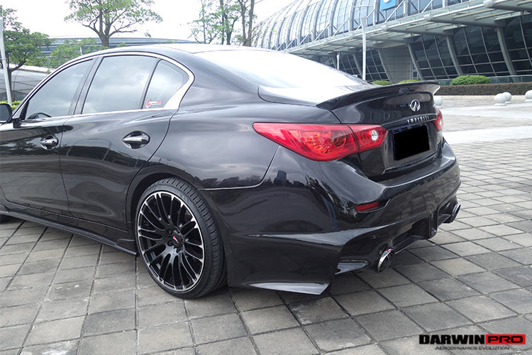 Parachoques trasero estilo EAU ROUGE para Infiniti Q50 Sedán DarwinPRO 2014-2017