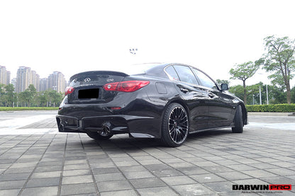 Parachoques trasero estilo EAU ROUGE para Infiniti Q50 Sedán DarwinPRO 2014-2017
