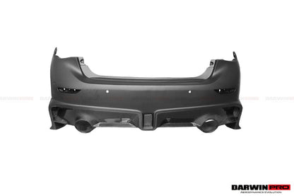 Parachoques trasero estilo EAU ROUGE para Infiniti Q50 Sedán DarwinPRO 2014-2017