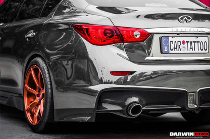 Parachoques trasero estilo EAU ROUGE para Infiniti Q50 Sedán DarwinPRO 2014-2017