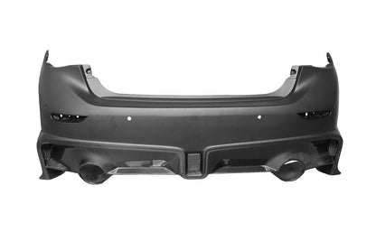 Parachoques trasero estilo EAU ROUGE para Infiniti Q50 Sedán DarwinPRO 2014-2017