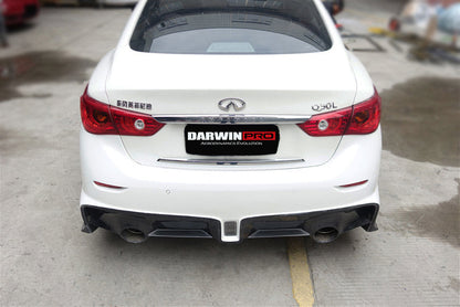 Parachoques trasero estilo EAU ROUGE para Infiniti Q50 Sedán DarwinPRO 2014-2017