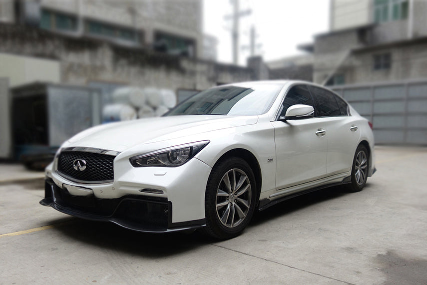 Parachoques delantero estilo EAU ROUGE para Infiniti Q50 Sedán Darwinpro 2014-2022
