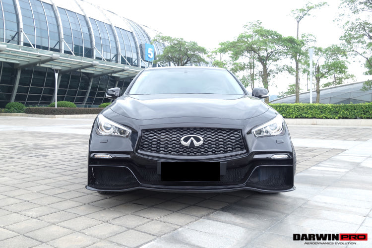 Parachoques delantero estilo EAU ROUGE para Infiniti Q50 Sedán Darwinpro 2014-2022
