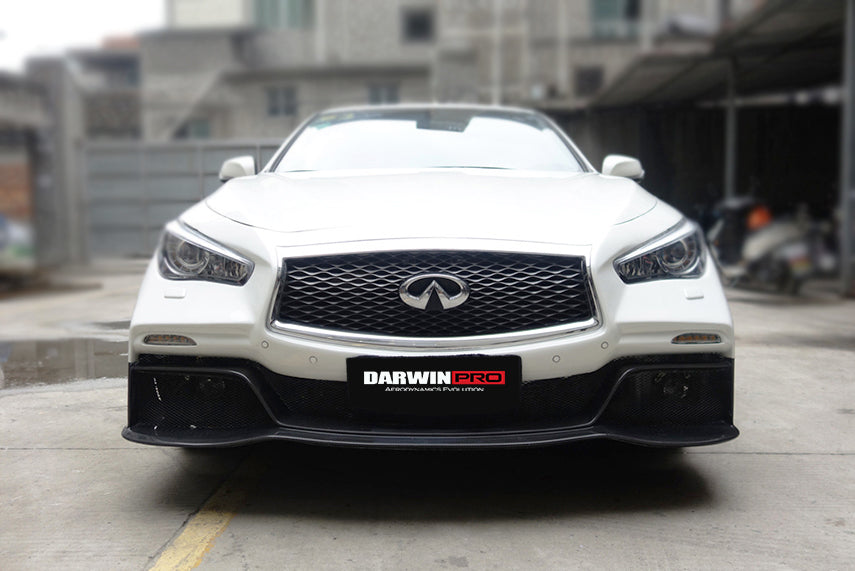 Parachoques delantero estilo EAU ROUGE para Infiniti Q50 Sedán Darwinpro 2014-2022
