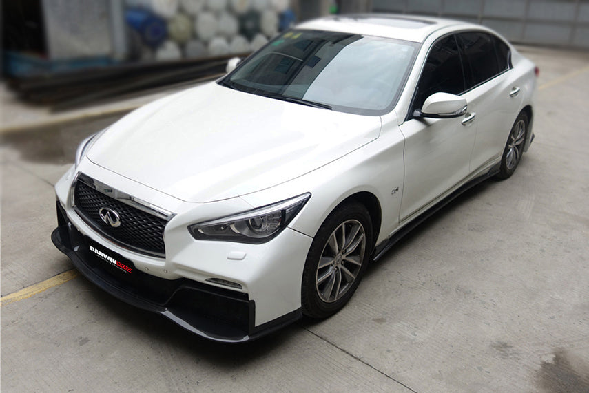 Parachoques delantero estilo EAU ROUGE para Infiniti Q50 Sedán Darwinpro 2014-2022