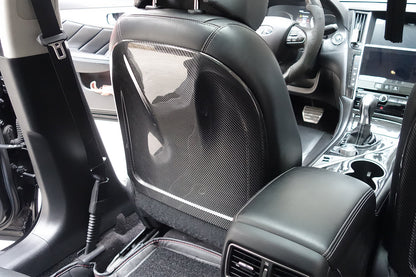 Reemplazo de respaldo de fibra de carbono seco para Infiniti Q50 Sedán DarwinPRO 2014-2022