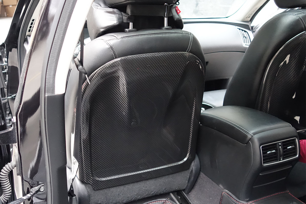 Reemplazo de respaldo de fibra de carbono seco para Infiniti Q50 Sedán DarwinPRO 2014-2022