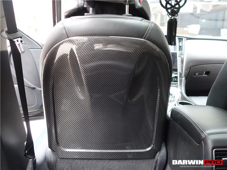 Reemplazo de respaldo de fibra de carbono seco para Infiniti Q50 Sedán DarwinPRO 2014-2022