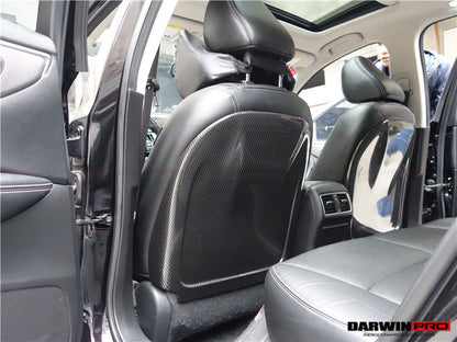 Reemplazo de respaldo de fibra de carbono seco para Infiniti Q50 Sedán DarwinPRO 2014-2022