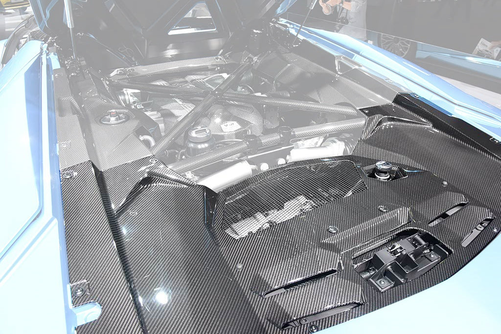 DarwinPRO Carbon Fiber Engine Bay Trim Cover Rear Replacement | 2011-2016 Lamborghini Aventador LP700 Coupe