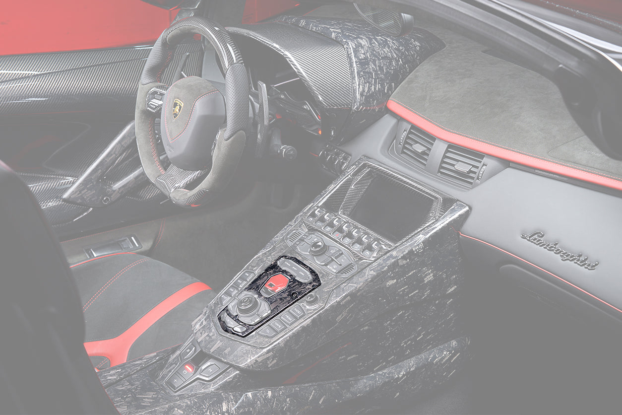 DarwinPRO 2011-2016 Lamborghini Aventador LP700 LP720 LP750 SV Coupe Roadster Dry Carbon Fiber Center Console Panel Replacement