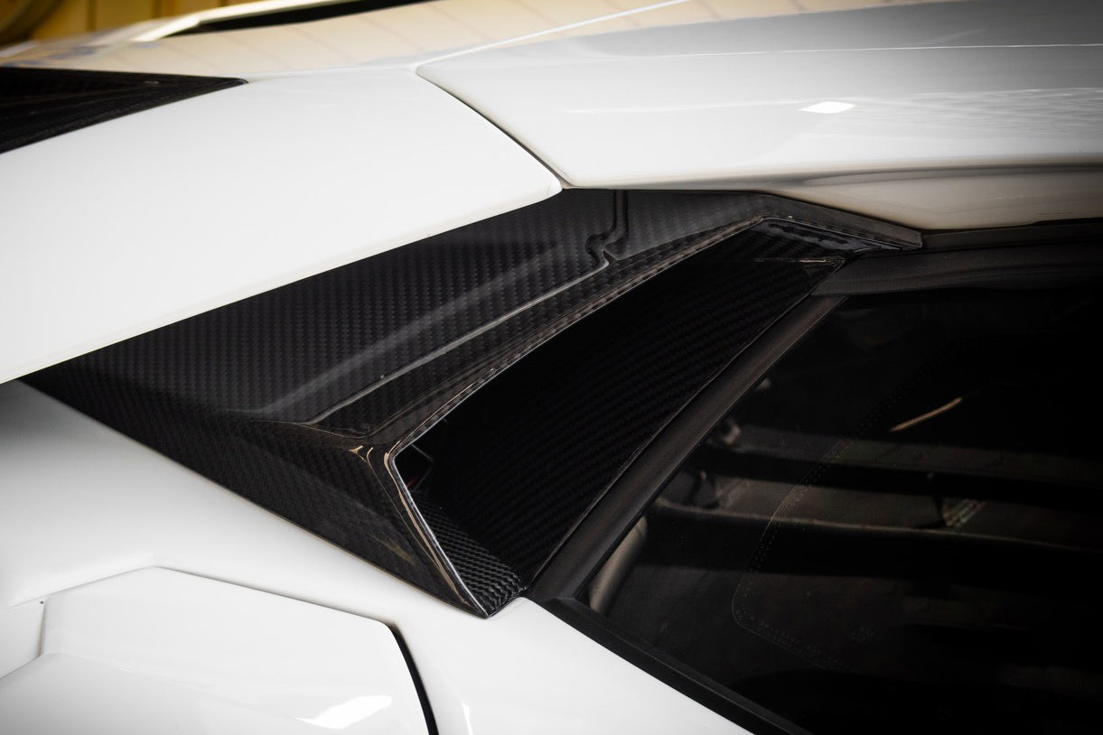 DarwinPRO Autoclave Carbon Fiber Engine Air Intakes | 2017-2021 Lamborghini Aventador LP740 Coupe & Roadster
