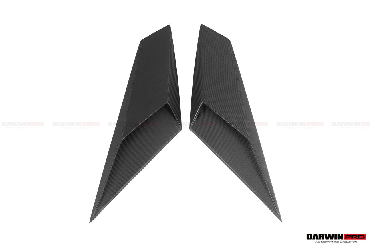 DarwinPRO Autoclave Carbon Fiber Rear Side Scoops | 2017-2021 Lamborghini Aventador LP740 Roadster