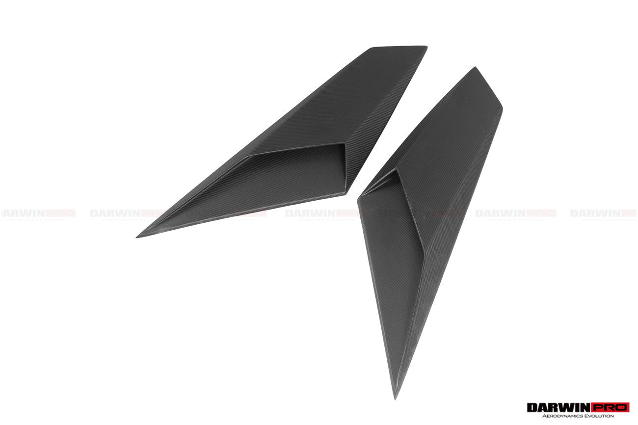 DarwinPRO Autoclave Carbon Fiber Rear Side Scoops | 2017-2021 Lamborghini Aventador LP740 Roadster