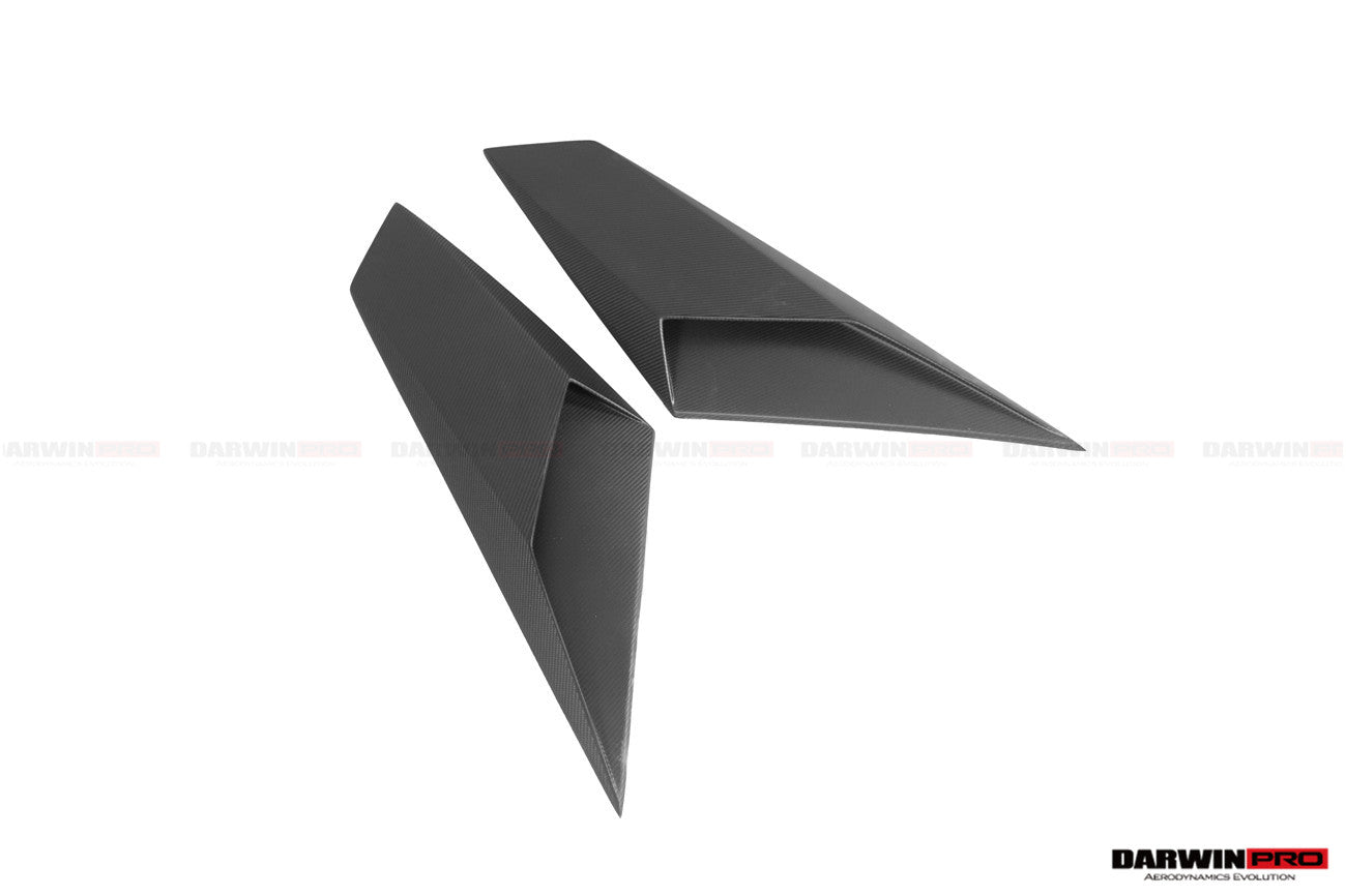 DarwinPRO Autoclave Carbon Fiber Rear Side Scoops | 2017-2021 Lamborghini Aventador LP740 Roadster
